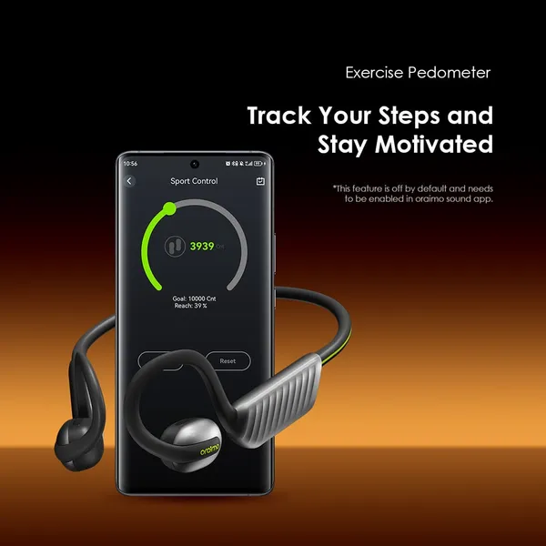 Oraimo Open Circlet 2 IPX5 Steps Tracking Open-Ear Earphones - Image 2