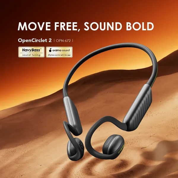 Oraimo Open Circlet 2 IPX5 Steps Tracking Open-Ear Earphones - Image 4